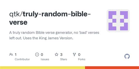 Truly Random Bible Verse Generator .